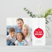 HOLIDAY FAMILY写真フェスティバルクリスマスボーブルレッド シーズンカード (スタンド正面)
