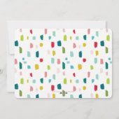 HOLIDAY FAMILY写真フェスティバルクリスマスボーブルレッド シーズンカード (裏面)