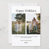 Holiday Family Photo Card シーズンカード (裏面)