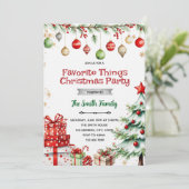 Holiday Favorite Things Party Invitation 招待状 (スタンド正面)