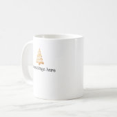 Holiday Festive Mug with Custom Text for Mom & Dad コーヒーマグカップ (正面左)