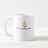 Holiday Festive Mug with Custom Text for Mom & Dad コーヒーマグカップ (左)