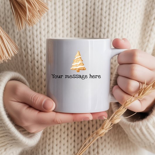 Holiday Festive Mug with Custom Text for Mom & Dad コーヒーマグカップ