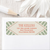 Holiday Foliage Quadrant Ivory and Green ラベル (インサイチュ)