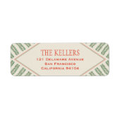 Holiday Foliage Quadrant Ivory and Green ラベル (正面)