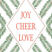 Holiday Foliage Quadrant White and Green マグカップ