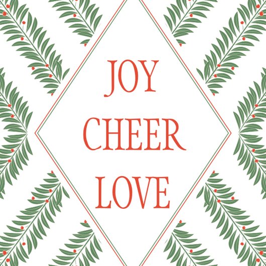 Holiday Foliage Quadrant White and Green マグカップ