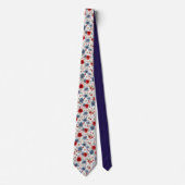 Holiday - Fourth of July Patriotic Floral Necktie ネクタイ (正面)