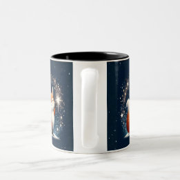 Holiday Fox Charm Mug ツートーンマグカップ