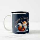 Holiday Fox Charm Mug ツートーンマグカップ (左)