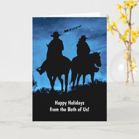 Holiday From the Both of Us Country Western カード (黄色い花)
