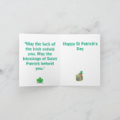 Holiday G Card ：アイルランド応援 シーズンカード (内部)