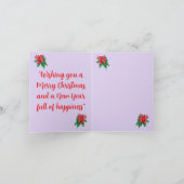 Holiday G Card ：クリスマス新年 シーズンカード (内部)