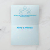 Holiday G Card : Snowflake Christmas シーズンカード (内部)
