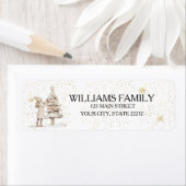 Holiday Gift For Christmas Tree ラベル (インサイチュ)