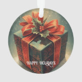 Holiday Gift Ornament オーナメント (裏面)