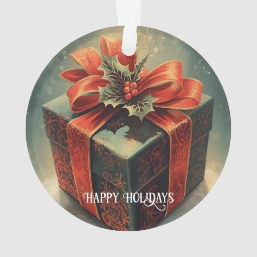 Holiday Gift Ornament オーナメント (裏面)