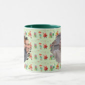 Holiday Gift Photo Mug, Santa小妖精や小人Christmas Photo マグカップ (中央)