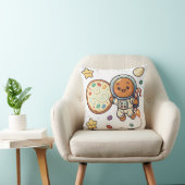 Holiday Gingerbread Astronaut Christmas Cute Space クッション (椅子)