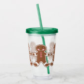 Holiday Gingerbread Beverage Tumbler アクリルタンブラー (左)
