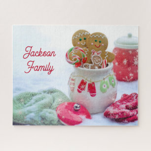 Holiday Gingerbread in the Snow Photo ジグソーパズル