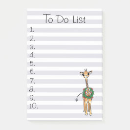 Holiday Giraffe Christmas To do list ポストイット