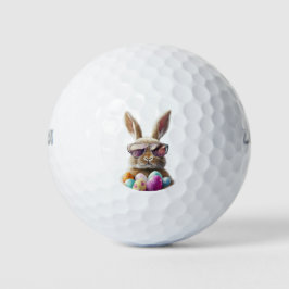 Holiday Golf Balls Easter Bunny with Shades ゴルフボール