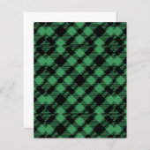Holiday Green Checkered Pattern Scrapbook Paper (正面/裏面)