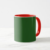 Holiday Green with Red Trim マグカップ (正面右)