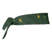 Holiday Green Yellow Star Stripe Christmas タイヘッドバンド (回転270)