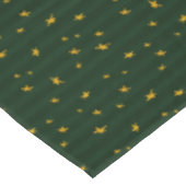 Holiday Green Yellow Stripe Star Christmas テーブルクロス (アングル)