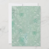 Holiday Greenery日付カードを保存 セーブザデート (裏面)