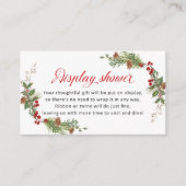 Holiday Greenery Display Shower エンクロージャーカード (正面)