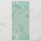 Holiday Greenery Water Color 結婚's Menu メニュー (裏面)