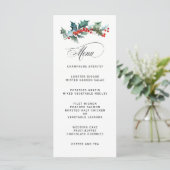 Holiday Greenery Water Color 結婚's Menu メニュー (スタンド正面)