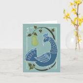 Holiday greeting card, Christmas, 12 days カード (黄色い花)