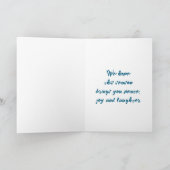 Holiday greeting card feat. Pete the Pekingese シーズンカード (内部)