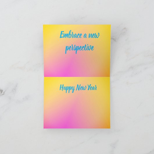 Holiday Greeting Card : New Beginnings シーズンカード (内部)