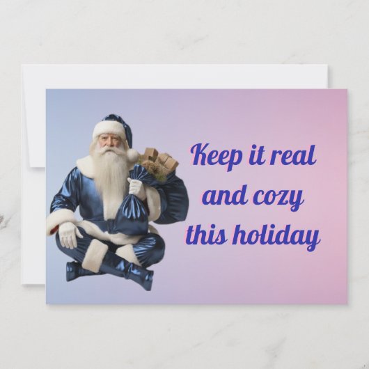 Holiday greeting with happy party  シーズンカード (正面)