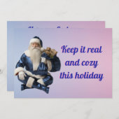 Holiday greeting with happy party  シーズンカード (正面/裏面)