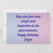 Holiday greeting with happy party  シーズンカード (裏面)