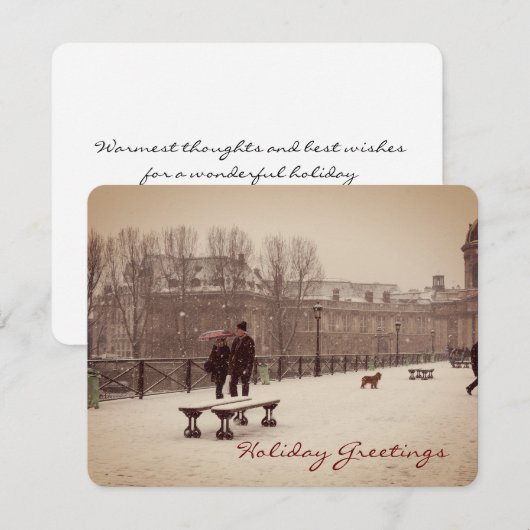 Holiday Greetings Card シーズンカード (正面/裏面)