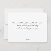 Holiday Greetings Card シーズンカード (裏面)