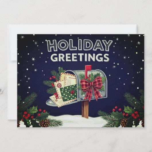 Holiday greetings Christmas holiday greetings card シーズンカード (正面)