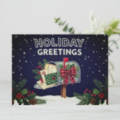 Holiday greetings Christmas holiday greetings card シーズンカード (スタンド正面)