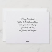 Holiday greetings Christmas holiday greetings card シーズンカード (裏面)