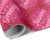Holiday Greetings In Pink Wrapping Paper ラッピングペーパー (ロールコーナー)