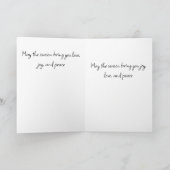 Holiday Greetings on a Snowy Morning シーズンカード (内部)