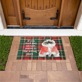 Holiday Grumpy Cat Doormat ドアマット