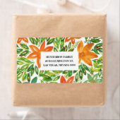 Holiday & Hand 絵を描 Flowersラベル ラベル (インサイチュ)